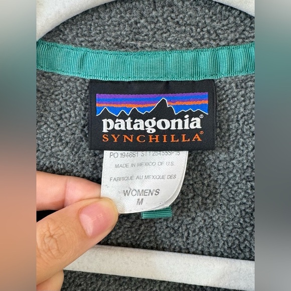 Women's Lightweight Synchilla® Snap-T® Fleece Pullover Women’s Size Medium Gray - Picture 4 of 14